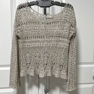 Abercrombie & Fitch Open Knit Boho Sweater